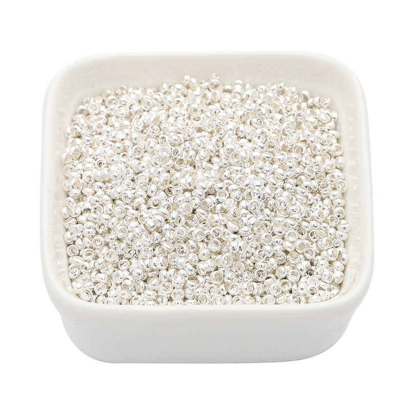 200pcs Crimp Beads Positioning Beads Mini Spacer Beads for Jewelry Bracelet Making Silver & Gold