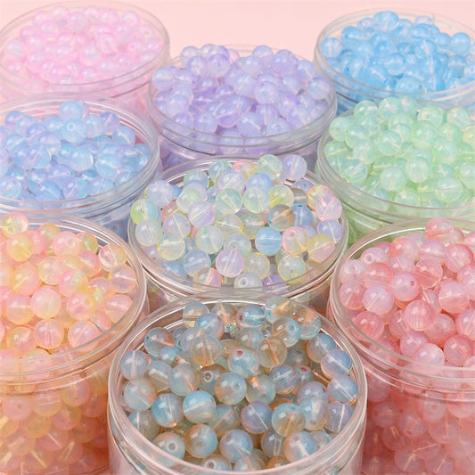 60 Pcs 10mm Czech Crystal Glass Beads for Jewelry Making