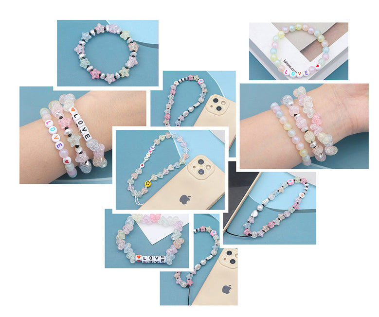 Acrylic Heart Beads, Colorful Assorted Plastic Pastel Beads Heart Shape Cute Loose Beads Bulk for Bracelets Jewelry Making DIY Crafts Necklace