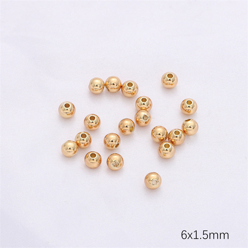 50Pcs 100 Pcs Crimp Beads Positioning Beads Mini Spacer Beads for Jewelry Bracelet Making Silver & Gold