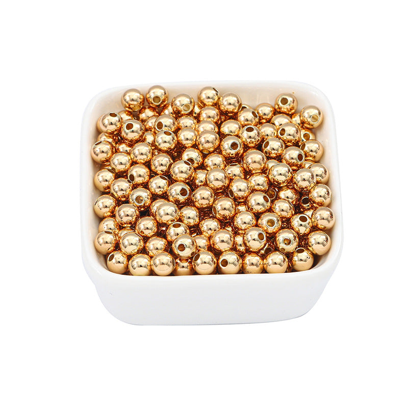 50Pcs 100 Pcs Crimp Beads Positioning Beads Mini Spacer Beads for Jewelry Bracelet Making Silver & Gold