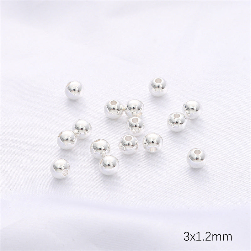 50Pcs 100 Pcs Crimp Beads Positioning Beads Mini Spacer Beads for Jewelry Bracelet Making Silver & Gold