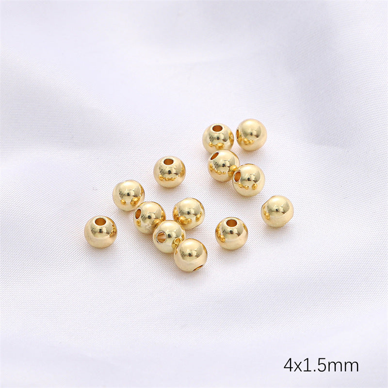 50Pcs 100 Pcs Crimp Beads Positioning Beads Mini Spacer Beads for Jewelry Bracelet Making Silver & Gold