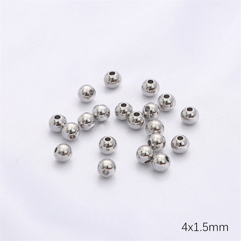 50Pcs 100 Pcs Crimp Beads Positioning Beads Mini Spacer Beads for Jewelry Bracelet Making Silver & Gold