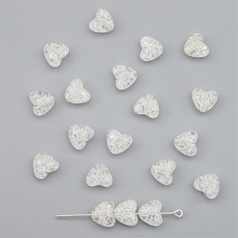 Acrylic Jewelry Making, Acrylic Beads Heart, Heart Pattern Beads